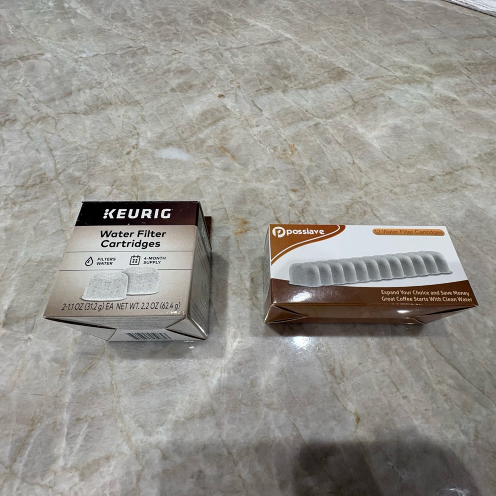 Coffee Water Filter Cartridges - 2 Keurig + 10 generic